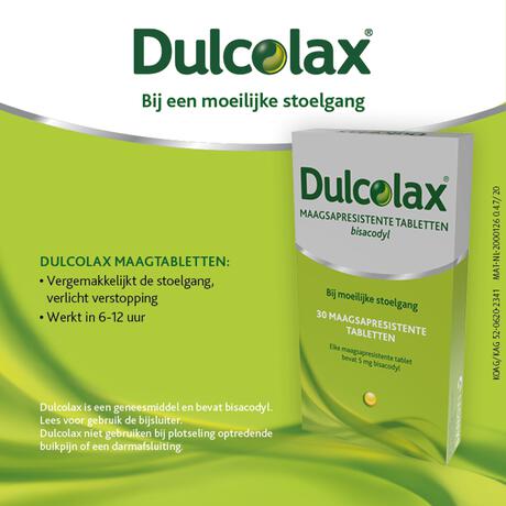 Dulcolax Bisacodyl 5 MG Omhulde Tabletten 30 stuks