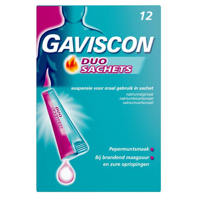 Gaviscon DUO Sachet Maagzuurremmers 12 Stuks