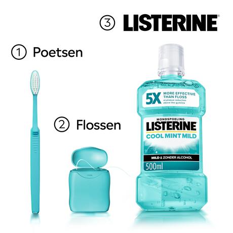 Listerine Coolmint Milde Smaak Mondwater 500 ML