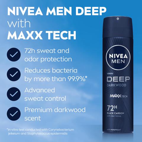 NIVEA MEN Deep Darkwood Deodorant Spray 150 ML