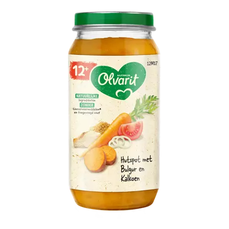 Olvarit Hutspot Bulgur Linzen 12+ Maanden 100 gram