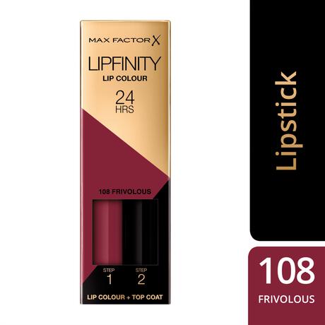 Max Factor Lipfinity Lip Colour Lippenstift 108 Frivolous
