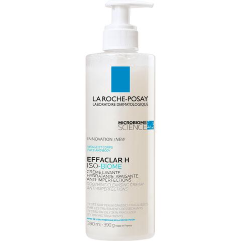 La Roche-Posay Effaclar H Iso-biome Hydraterende Reinigingscrème 390 ML