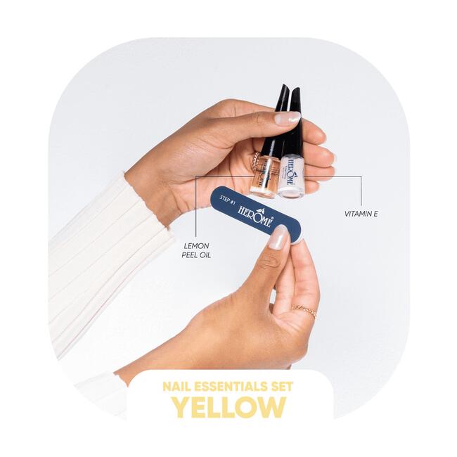 Herome Nail Essentials Set Droge en Geribbelde Nagels