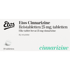 Etos Cinnarizine Reistabletten 25 mg 10 Stuks