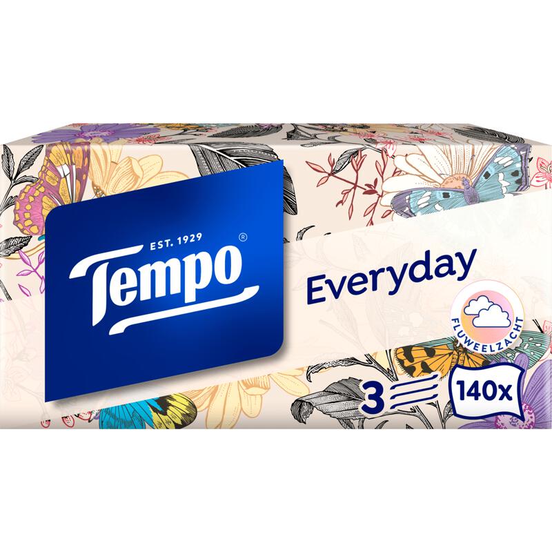 Tempo Everyday XXL Light box 3-Laags Tissues 140 stuks