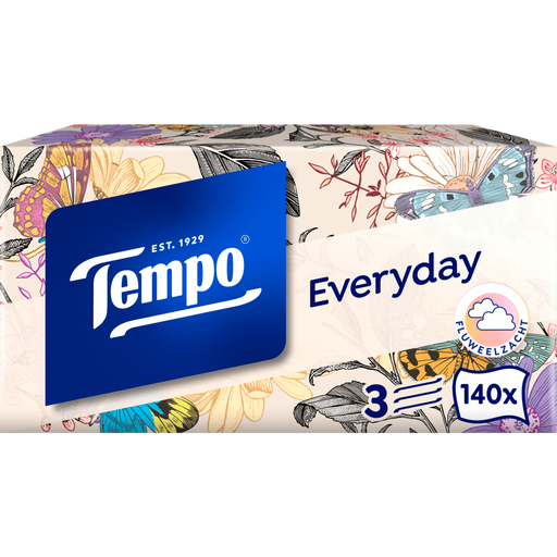 Tempo Everyday XXL Light box 3-Laags Tissues 140 stuks