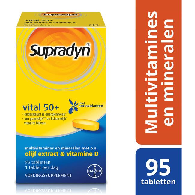 Supradyn Vital 50+ multivitamines voor vijftigplussers  95 tabletten