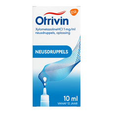 Otrivin Xylometazoline HCI 1 mg/ml Neusdruppels bij een Verstopte Neus 10 ML