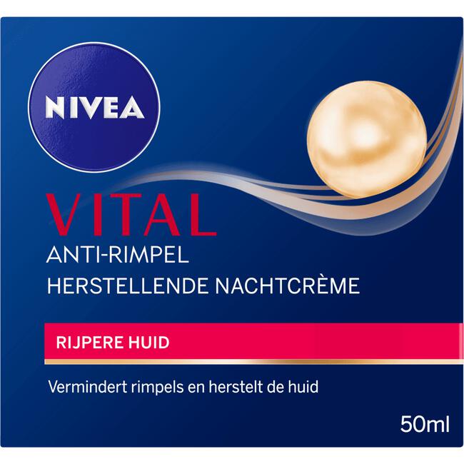 NIVEA Vital 65+ Anti-Rimpel Nachtcrème 50 ML
