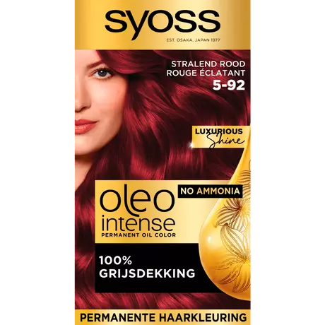 Syoss Oleo Intense Permanente Haarkleuring 5-92 Stralend Rood/Rouge Eclatant