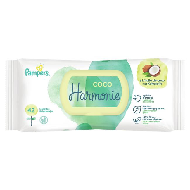 Pampers Harmonie Coco Billendoekjes 18 Verpakkingen 756 Stuks