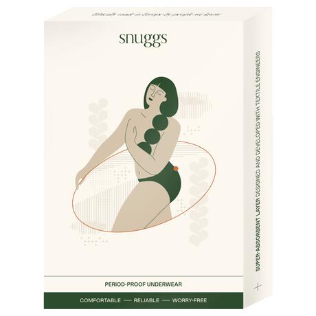 Snuggs period underwear Brazilian light black M