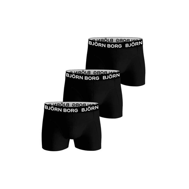 Björn Borg Boxershorts Mannen 3 pack Maat XL Zwart