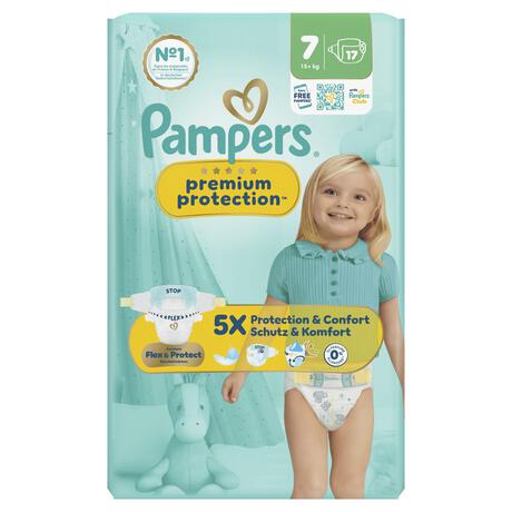 Pampers Premium Protection Luiers Maat 7 15+ KG 17 stuks
