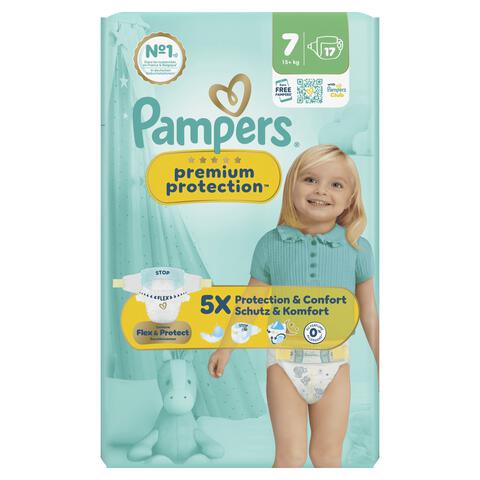 Pampers Premium Protection Luiers Maat 7 15+ KG 17 stuks
