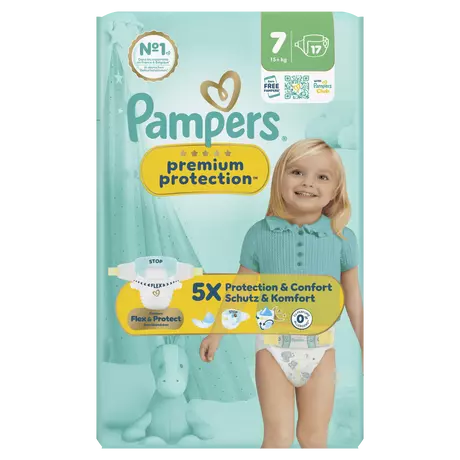 Pampers Premium Protection Luiers Maat 7 15+ kg 17 stuks