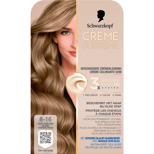 Schwarzkopf Creme Supreme Haarkleuring 8-16 Cool Asblond