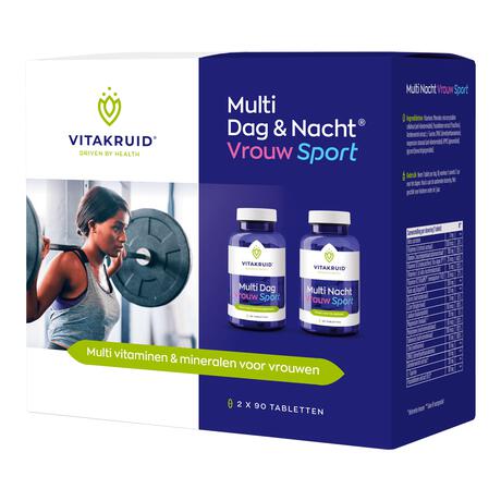 Vitakruid Multi Dag & Nacht Vrouw Sport 2 x 90 tabletten&nbsp;