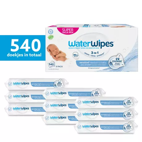WaterWipes Billendoekjes 9x60 stuks
