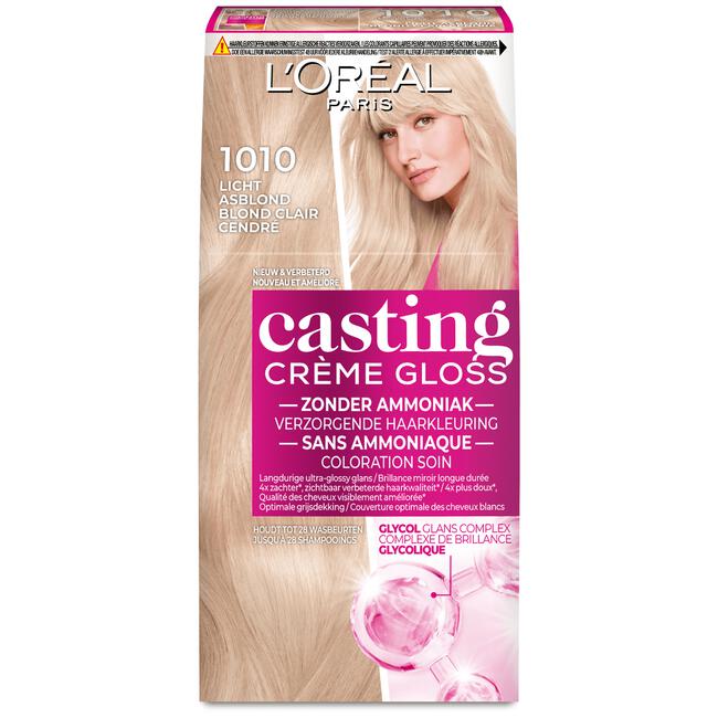 L'Oréal Paris Casting Crème Gloss Haarverf 1010 White Chocolate Extra Licht Asblond