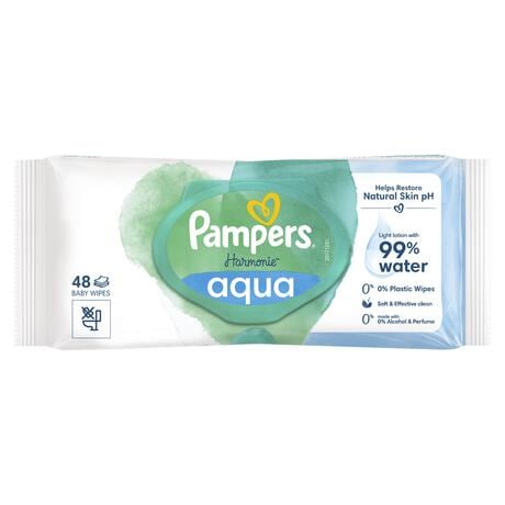 Pampers Harmonie Aqua Billendoekjes 48 Stuks