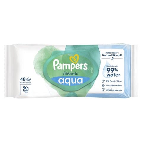 Pampers Harmonie Aqua Billendoekjes 48 Stuks