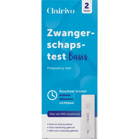 Clairivo Zwangerschapstest Cassette 2 stuks