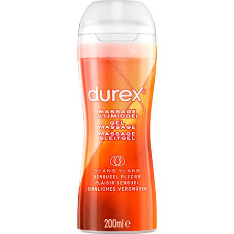 Durex Massage Olie en Glijmiddel 2-in-1 Sensual met Ylang Ylang Waterbasis 200 ML