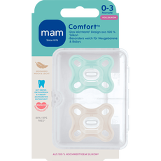 MAM Baby Comfort Fopspenen 0-3 maanden Uni 2 stuks