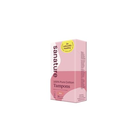 Sanature 100% Katoenen Tampons Mini 16 stuks