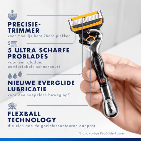 Gillette ProGlide Power Navulmesjes 4 stuks
