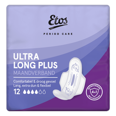 Etos period care ultra long plus maandverband 12 stuks