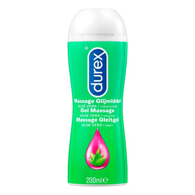 Durex Massage Olie en Glijmiddel 2-in-1 Aloë Vera Waterbasis 200 ML