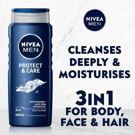 NIVEA MEN Protect & Care 3-in-1 Douchegel 500 ML