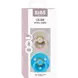 BIBS Colour Fopspeen Rond Latex Maat 2 Mushroom/Breeze 2 stuks