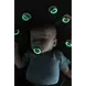BIBS Glow In The Dark Fopspeen Rond Latex Maat 2 Iron/Baby Blue 2 stuks