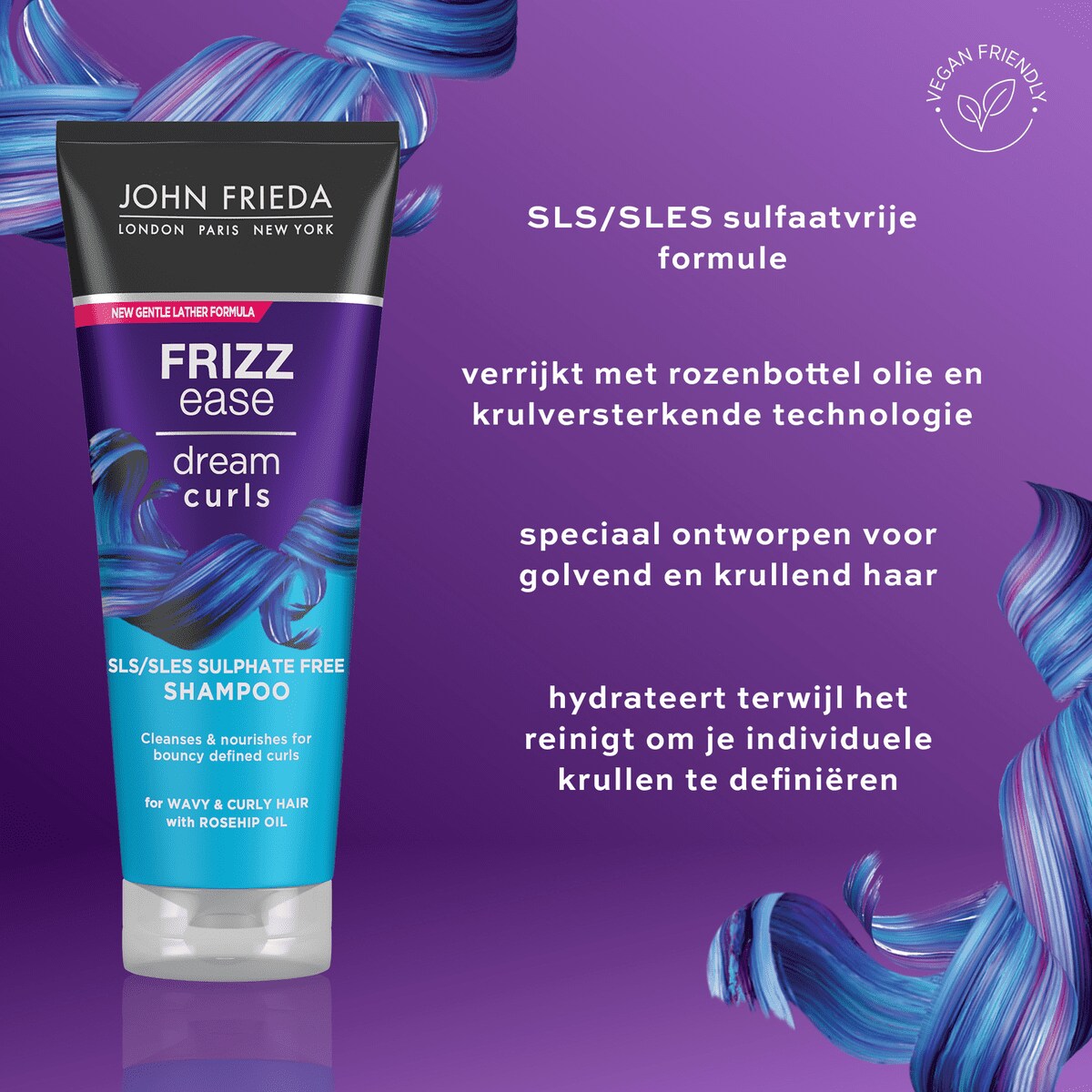 John Frieda Frizz Ease Dream Curls Shampoo Golvend en Krullend Haar 250