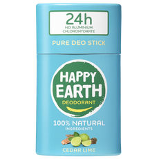 Happy Earth 100% Natuurlijk Cedar Lime Deodorant Stick 40 gram