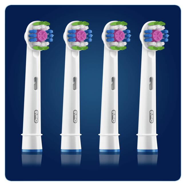Oral-B 3D White Opzetborstels Wit 4 Stuks