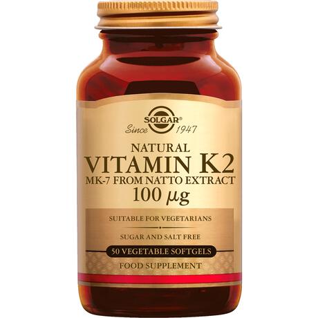 Solgar Vitamin K-2 100 mcg 50 capsules