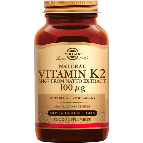 Solgar Vitamin K-2 100 mcg 50 capsules