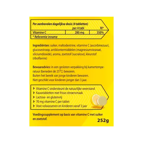 Roter Vitamine C 70 MG Citroen Kauwtabletten 800 stuks