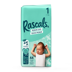 Rascals Luiers Premium Nappy Size 1 44 stuks