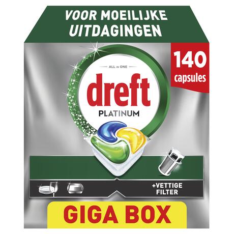 Dreft Platinum Vaatwastabletten Citroen 140 stuks