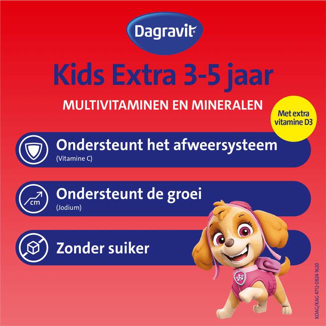 Dagravit Kids Multivitaminen Gummies Xtra 3-5 jaar 60 stuks