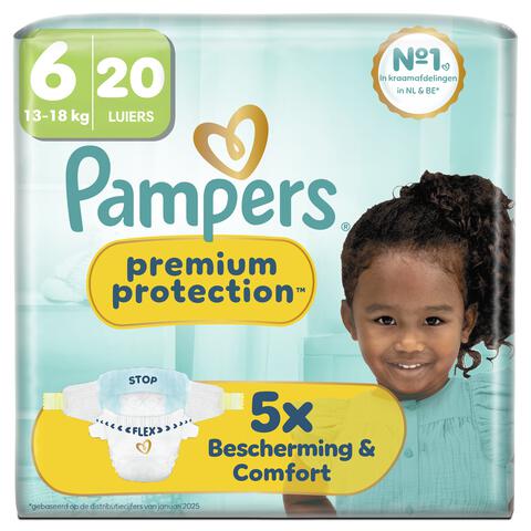 Pampers Premium Protection Luiers Maat 6 13-18 kg 20 stuks