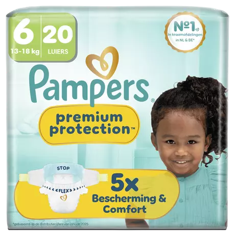 Pampers Premium Protection Luiers Maat 6 13-18 kg 20 stuks