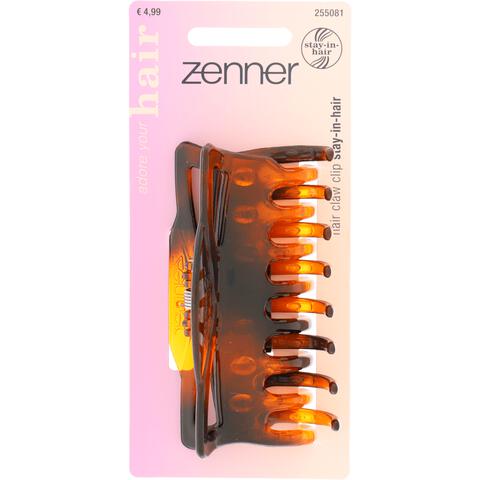 Zenner Haarsierklem Stay-in-Hair groot bruin