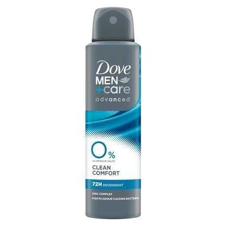 Dove Men+Care Advanced 0% Clean Comfort Deodorant Spray 150 ML